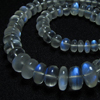 8.5 inches - AAAAAA - High Quality Gorgeous Ceylone Srilanka Moonstone Smooth Polished Roundell Beads Gorgeous Blue Fire size - 4 - 9 mm
